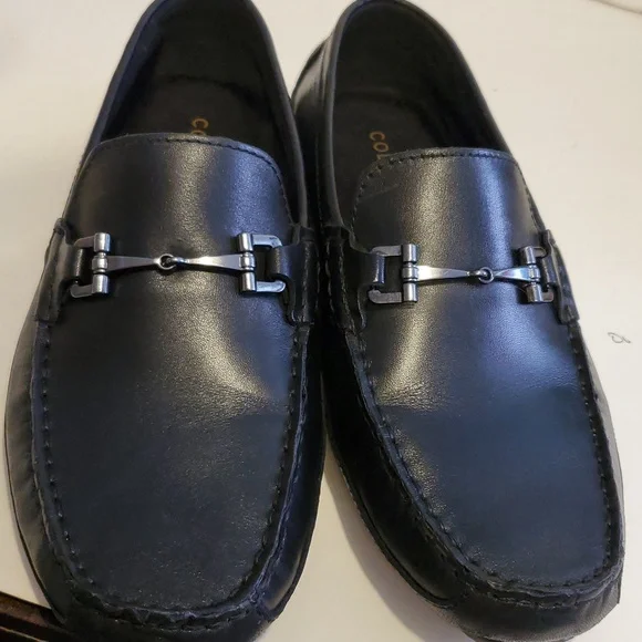Cole Haan Men's Wyatt Horse Bit Driver Loafer In Black Size